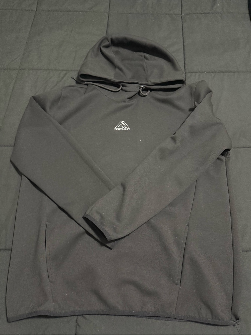 Aeropostale Black Pullover Hoodie with Small White Logo - Picture 1 of 2